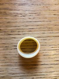 High angle view of coffee on table