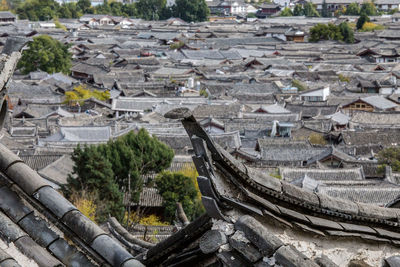 High angle view of a city