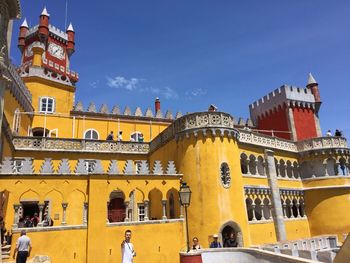 Low angle view of building against sky