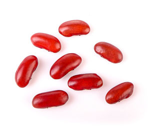 Close-up of fruits against white background