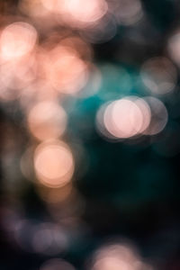 Defocused image of lights