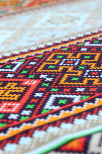 Full frame shot of multi colored rug