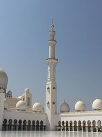 Low angle view of building against clear sky