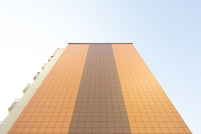 Low angle view of building against clear sky