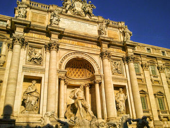 Low angle view of historical building