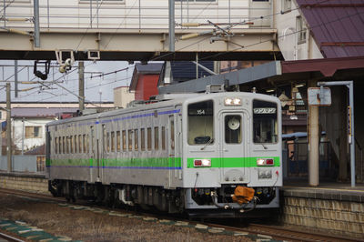 Kiha 143 local train at the horobetsu station
