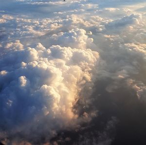 Low angle view of clouds in sky