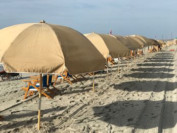 Panoramic view of beach against sky