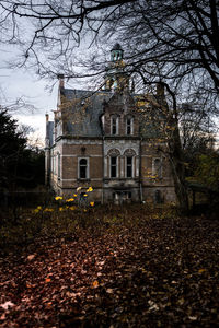 Exterior of historic building during autumn