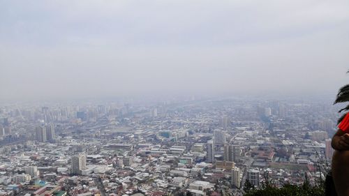 High angle view of cityscape