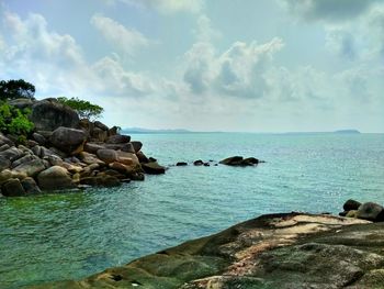 Scenic view of sea against sky