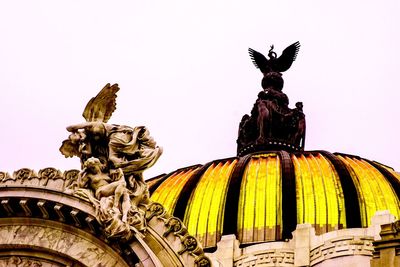 Low angle view of statue