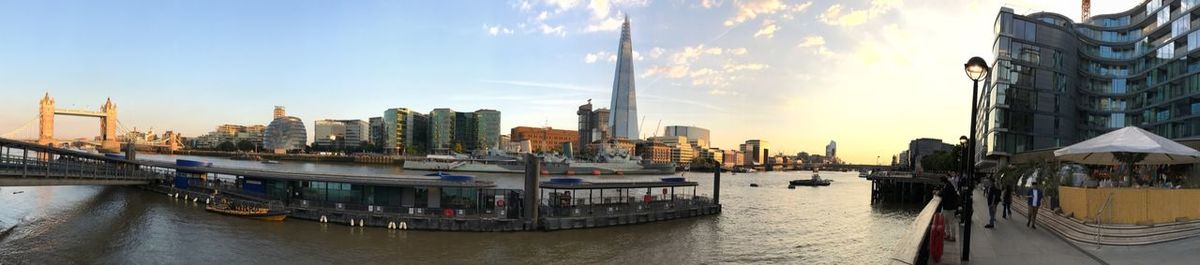 Panoramic view of buildings in city