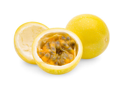 Close-up of orange slices over white background