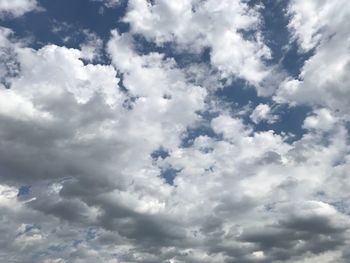 Low angle view of clouds in sky