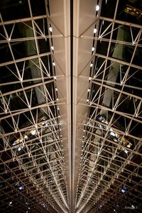 Low angle view of grid structure