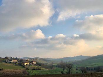 Scenic view of landscape against sky