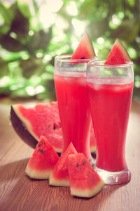 Close-up of drink on table