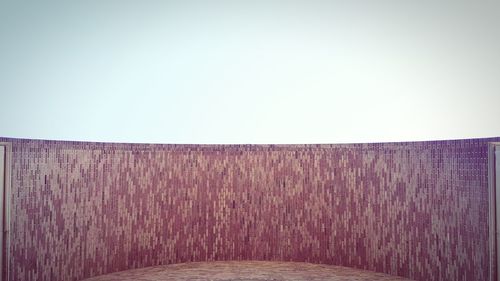 Close-up of grassland against clear sky