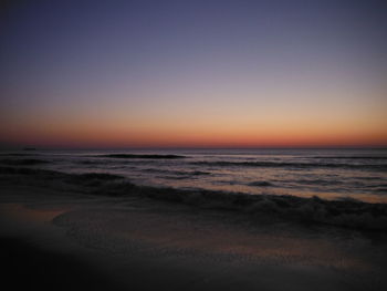 View of sea at sunset