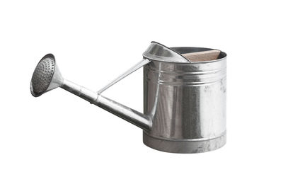 Close-up of metallic structure against white background