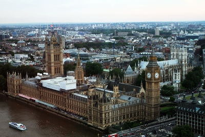 High angle view of the house of parliament