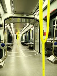 Train at railroad station platform