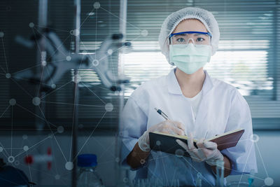 Portrait of scientist working in laboratory