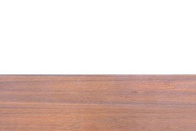 Close-up of wooden floor against white background