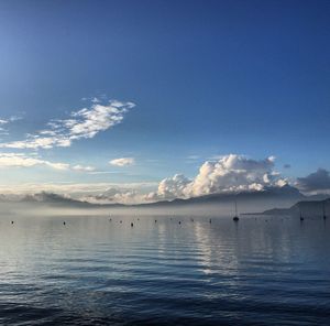 Scenic view of sea against sky