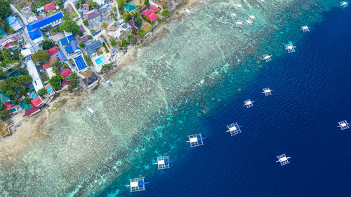 Aerial view of beach