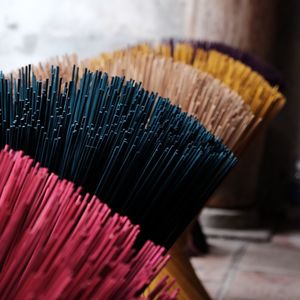 Close-up of incense