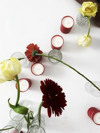 Close-up of christmas decorations on table