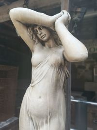 Close-up of angel statue