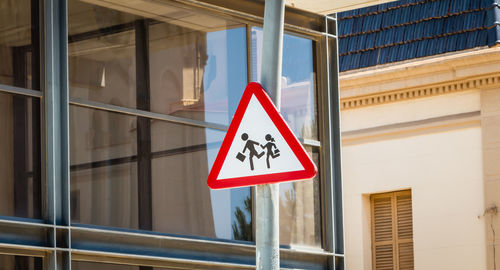 Information sign on road