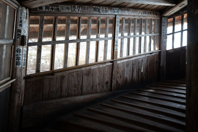 Interior of abandoned building