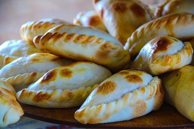 Close-up of bread on table
