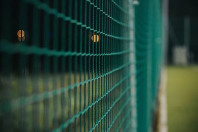 Close-up of sports net