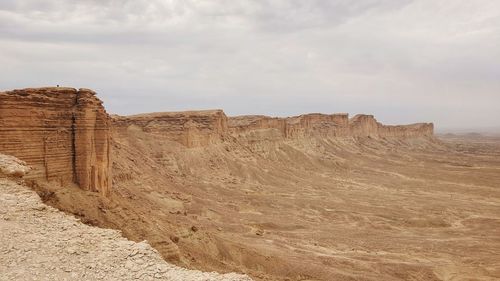 Rock formations in a desert