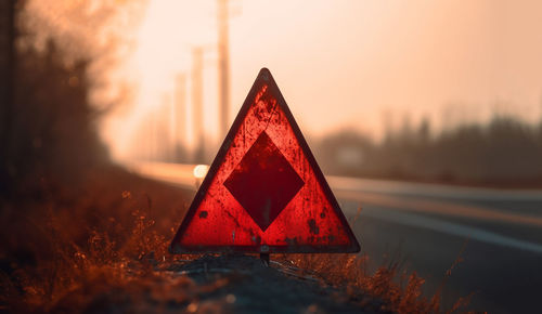 Close-up of illuminated light