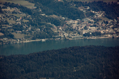 High angle view of townscape