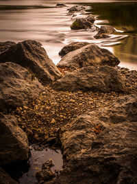 Rocks in a sea