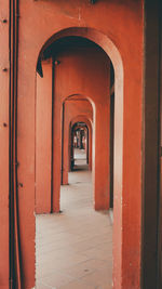 Empty corridor of building