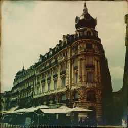 Low angle view of historic building against sky