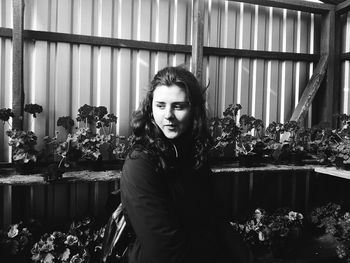 Portrait of happy woman