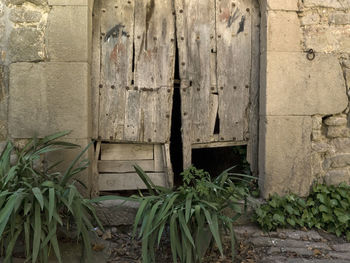 View of wooden door