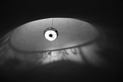 Low angle view of lamp against sky