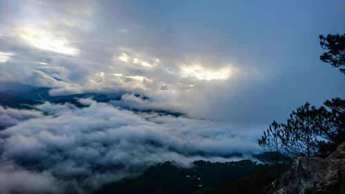 Low angle view of clouds in sky