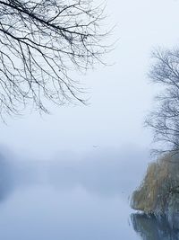 Scenic view of water against sky