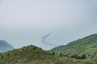 Scenic view of mountain against sky